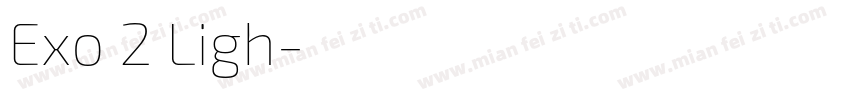 Exo 2 Ligh字体转换